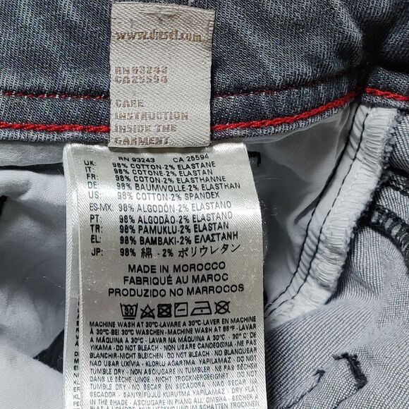 Diesel Jeans Gray Mens TAG 32 x 32 (34X30) Buster Grey Stretch Reg Slim Tapered - Picture 13 of 16